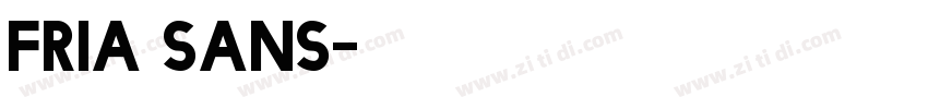fria sans字体转换